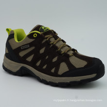 Chaussures de randonnée pour hommes en cuir véritable avec imperméable à l&#39;eau